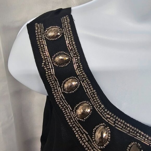 Apt 9 Black Purple Y2K Tank Beaded Boho Fairy Goth Witchy Gypsy S - Picture 3 of 10